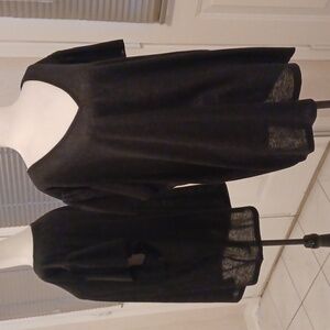 $4 Add-on Black Sheer Cap Sleeve Tee - Size 3X